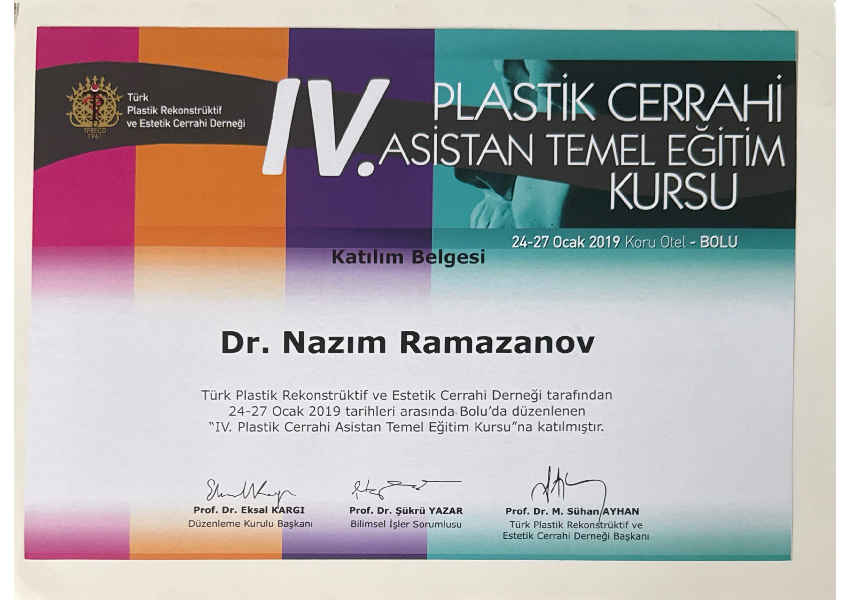 IV. Asistan Temel Eğitim Kursu