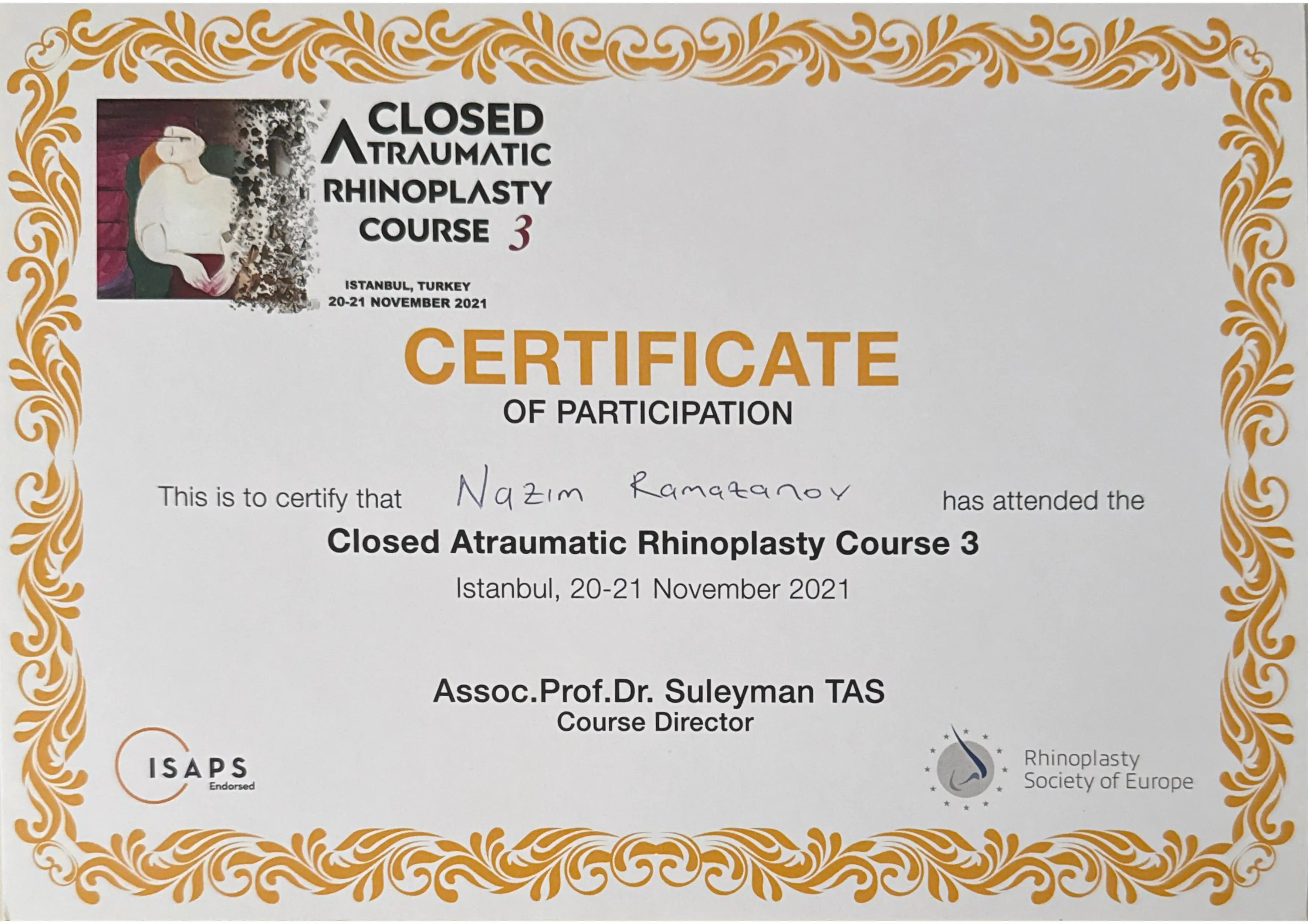 Closed Atraumatic Rhinoplasty Course 3